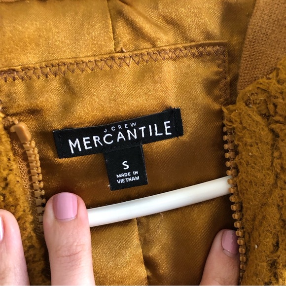 J. CREW Mercantile Women's Sherpa Bomber Jacket Small - Picture 3 of 6